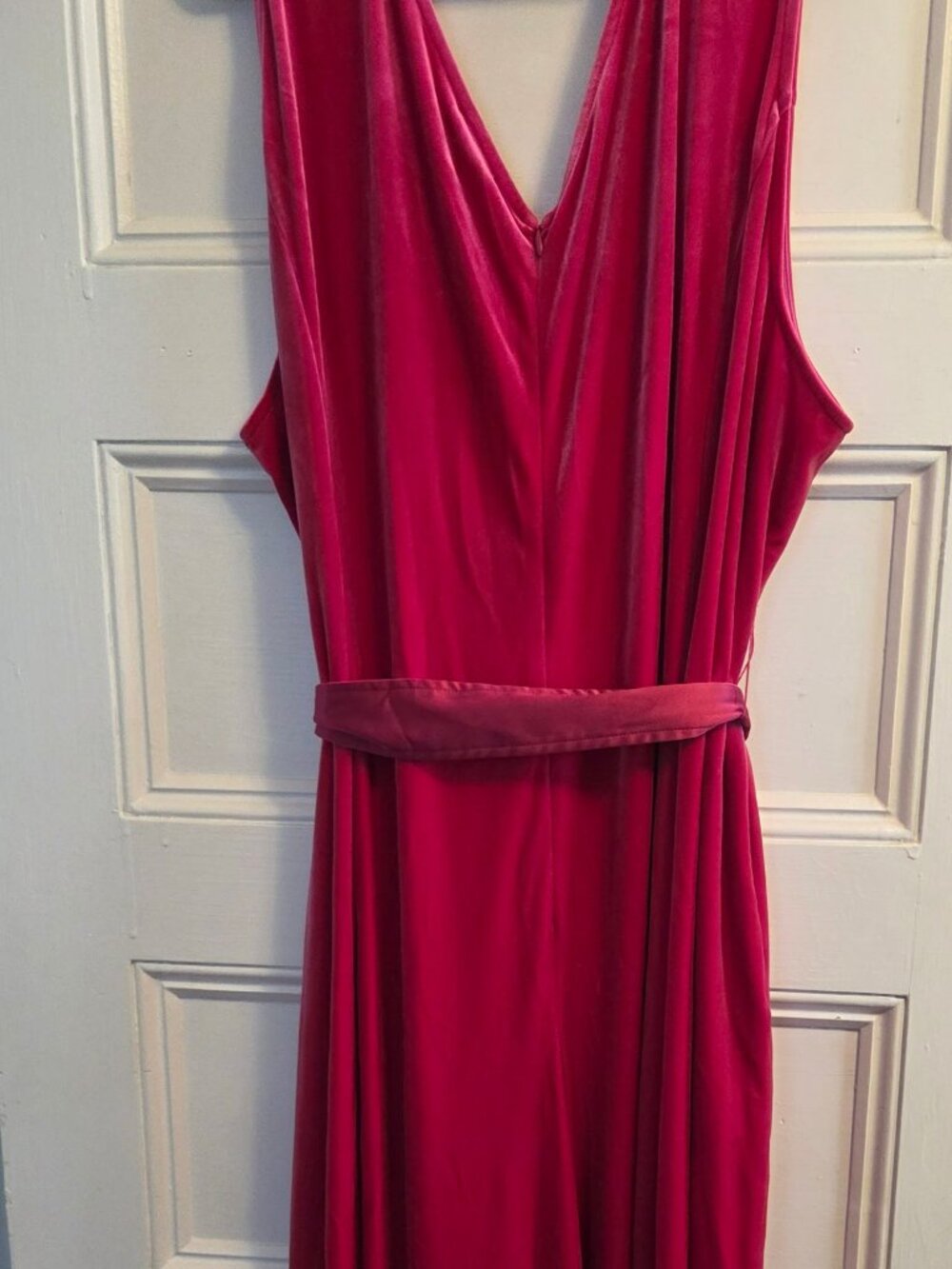 Universal Standard Pink Velvet Jumpsuit - Size XL (26-28)